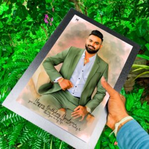 EMBOSS OIL PAINTING - 5 X 7 INCH