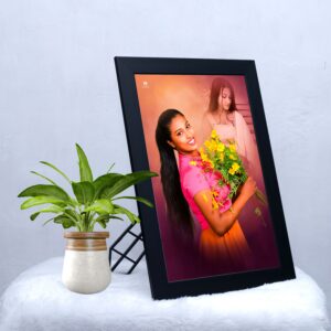 12 X 18 INCH GLASS FRAME DIGITAL OIL PAINTING