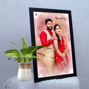 20 X 30 INCH GLASS FRAME DIGITAL OIL PAINTING